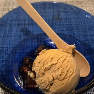 House made miso caramel ice cream