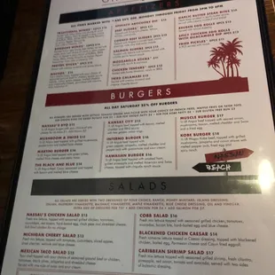 Menu as of 10/8/22