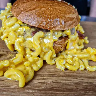Mac and Cheese burger