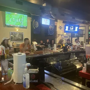 Just people watching football