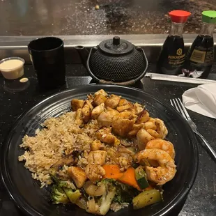 Shrimp and chicken