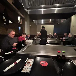 interior, sushi and sashimi
