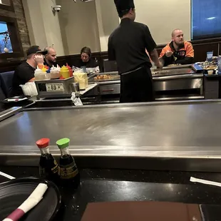 a chef preparing food