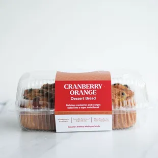 Introducing Cranberry Orange Snack Bars! 
Natalie's Bakery is excited to bring you our Cranberry Orange dessert bread