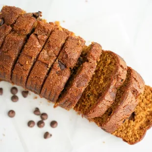 Pumpkin choc chip Baked to perfection, our Pumpkin Chocolate Chip Dessert Bread is moist, tender, and bursting with flavor.