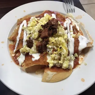Chilaquiles chicanos!