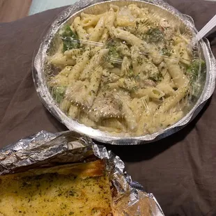 Chicken Broccoli and Ziti  This thing is huge!! Could use more seasoning but definitely better than I expected