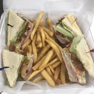 I love their clubs for lunch and for under $10 with a drink!