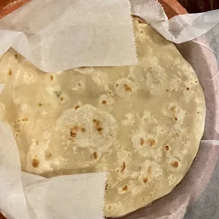 Thin flavorless tortillas