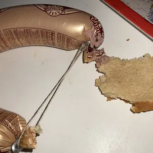 Liver sausage with bread
