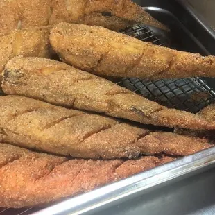 fried fish in a pan