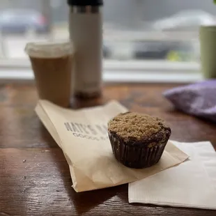 Iced Latte &amp; Bran Muffin