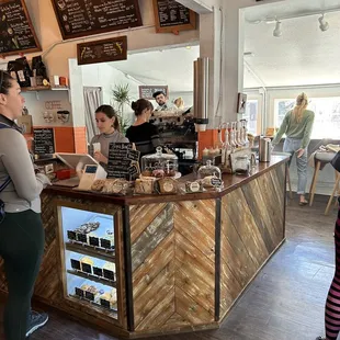 customers at the counter