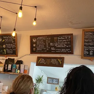 Drink menu