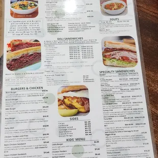Flipside of menu