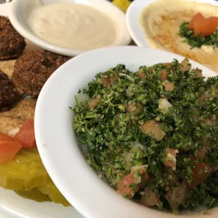 Mediterranean combo plate