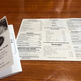 the menu