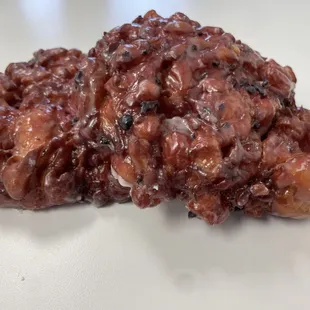 Apple and blueberry fritters!