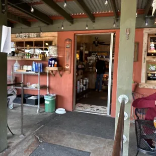 Patio and entrance to restaurant