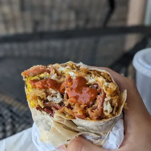 Chipotle sauce is mandatory.