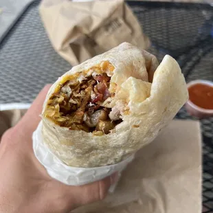 Scrambled Eggs Burrito