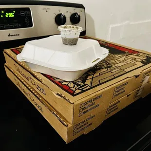 2 Large (16") cheese pizzas &amp; a Greek Salad