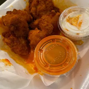 Perfect size breaded chicken wings made with 100% LOVE