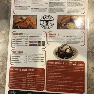 Menu September 2019