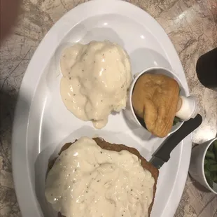 Chicken fried steak dinner