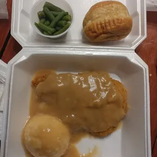 Chicken fried chicken, two nights in a row.  my go to!
