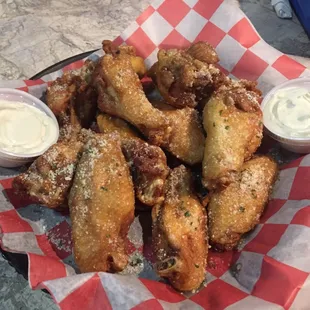 Garlic Parmesan wings