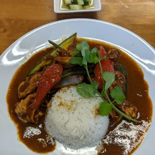 Red curry chicken