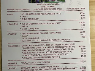 Josie's Casa De Comida
