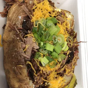 Plain Jane baked potato with Brisket lean