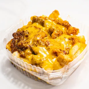 Nathan&apos;s Chili Cheese Fries with Cheddar Cheese. A fan favorite!