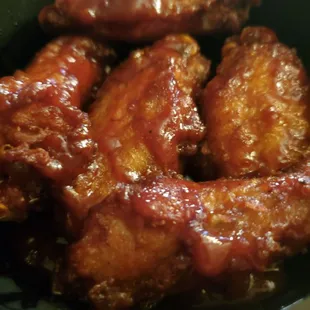 Chicken wings with Honey Bbq sauce