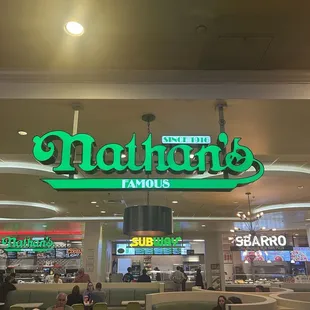 Logo for the food court.