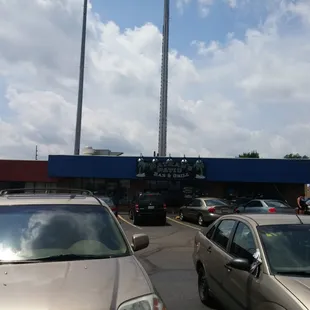 cars in parking lot