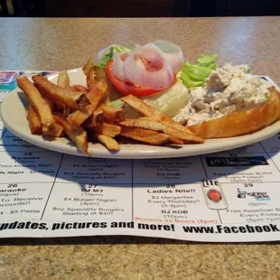 Chicken salad on croisant