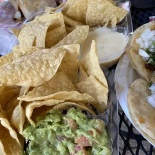 Chips and guacamole