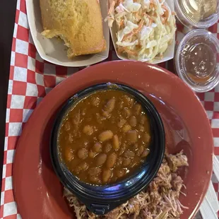 Pulled chicken plate