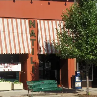 the front of a restaurant