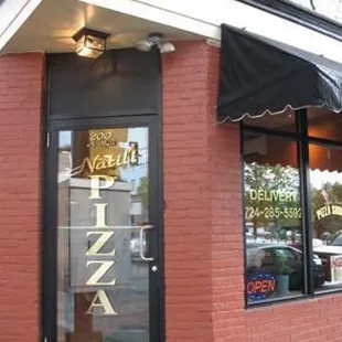 the front of the restaurant