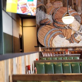 the interior of a restaurant