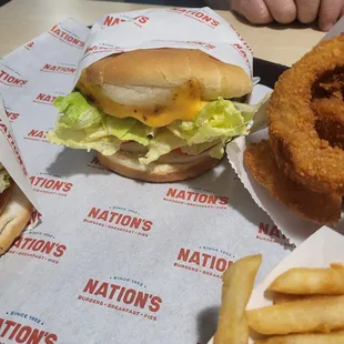 Regular cheeseburger $8.50