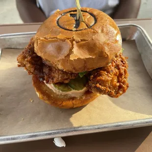 The Phoenix chicken burger - it&apos;s FIRE (but tasty)