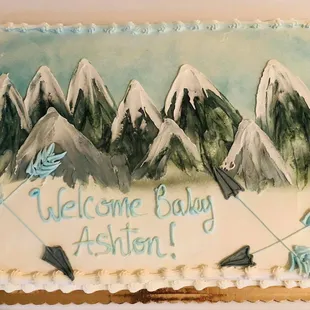 Customs cakes for baby shower