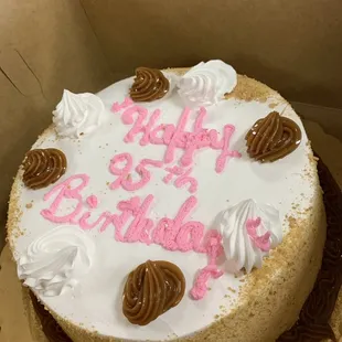 Our Carmel cake-Delicious!!