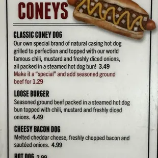 Just a small glimpse at the menu ... but it&apos;s the best part IMO.
