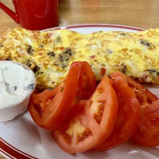 Excellent gyro omelet
